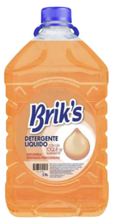 Detergente 5 Lts Brik'S Recupera Prendas Percudidas Naranjo